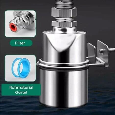 [LD] Automatisk flydeventil - Poolniveau regulator - Rustfrit stål - Tryk 10-150 psi - Temperatur 0-100 °C