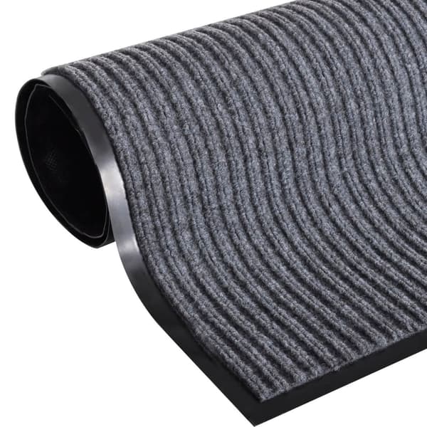 vidaXL Ovimatto PVC Harmaa 90 x 120 cm harmaa Grå gray