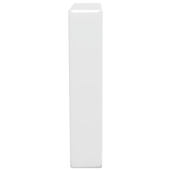 vidaXL Hyllefester for servant 2 stk hvit trapesformet stål Vit 2520