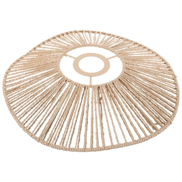 Small Lampshade E27 Socket Ceiling Lamp Shade Simulated Rattan Lampshade