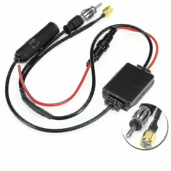 DAB-antenne, DAB-splitter, SMB-adapter, AM/FM-antennesignalforstærker