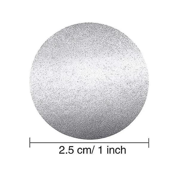 300 st/rulle Skraplotter Runda Silver 2,5 cm