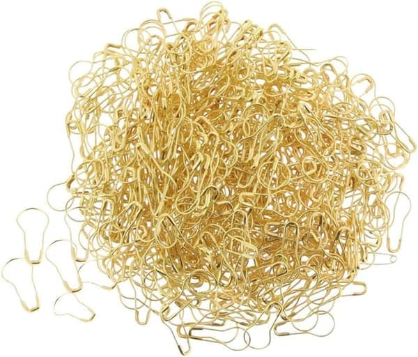 Assorted 1000-pack Sewing Needles for Garment Making and Crafts, Golden