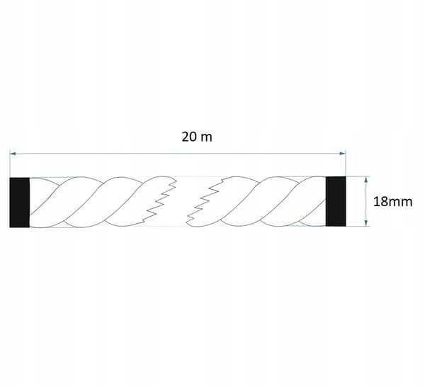 Juterep 18mm 20 meter 18 mm 18 50