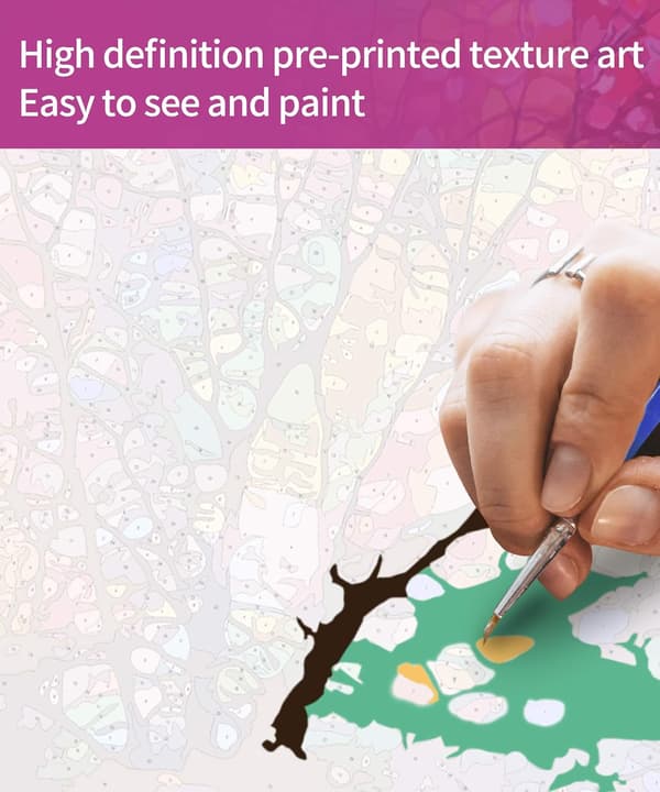1 pc digital painting for beginners with brushes and paints (without frame)