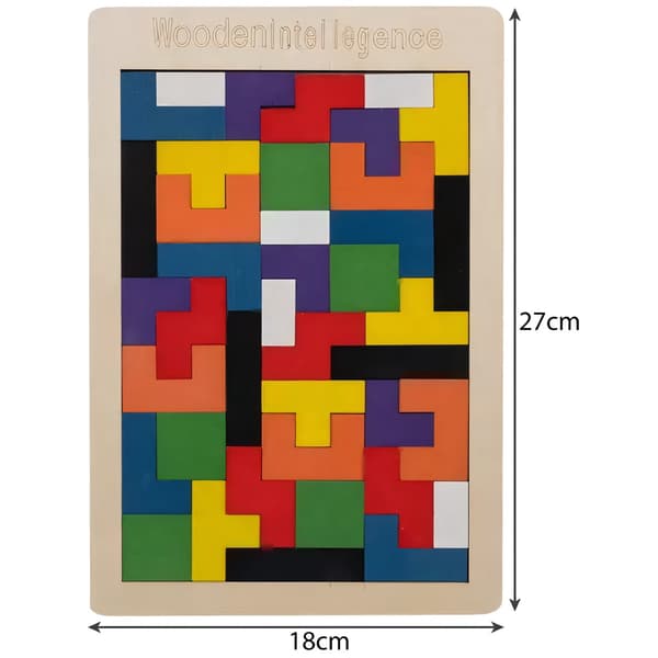 Träpussel/tetris Kruzzel 22667