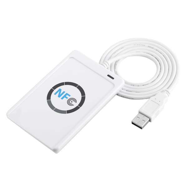 NFC RFID-leser/skriver ACR122U ISO 14443A/b Gratis programvare i hvitt