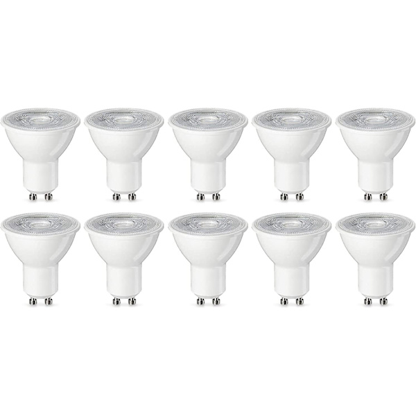 Gu10 LED-spotlight 4,7 W (motsvarande 50 W) Varmvit dimbar (10-pack) [energiklass F]