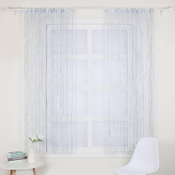 String Door Curtain Room Divider Drape for Wall and Window Decoration