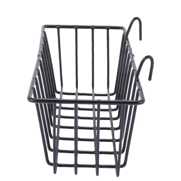 4-pack Wall Grid Panel Hanging Wire Basket, Grid Wall Storage Basket, Wall Mounted Baskets Display Shelves