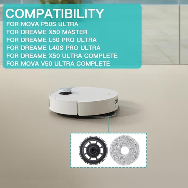 Replacement Mop Frame Compatible with Dreame X50 Ultra Series Robot Vacuum Cleaners