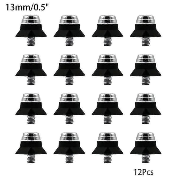 12 PCS Football Boot Studs Replacement Studs Compatible with M5 Threaded Football Boots 13mm