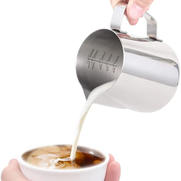 Espressomelkeskummerkanne 20 oz/600 ml Sølv