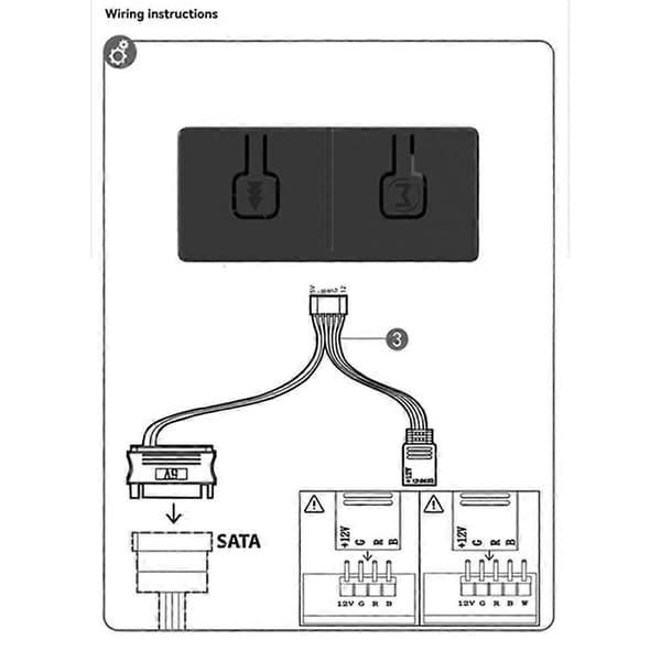 5V 3-pin ARGB til 12V 4-pin RGB-omformeradapter Synkroniser med hovedkort