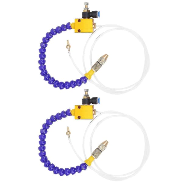 2pcs Mist Coolant Lubrication Spray System Compatible with 8mm Air Hose CNC Lathe Milling Drill-B17