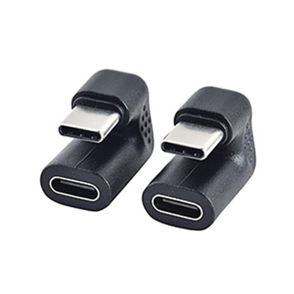 2 stk. 180 graders retvinklet USB 3.1 Type C han til hun USB-C konverteringsadapter til smartphone
