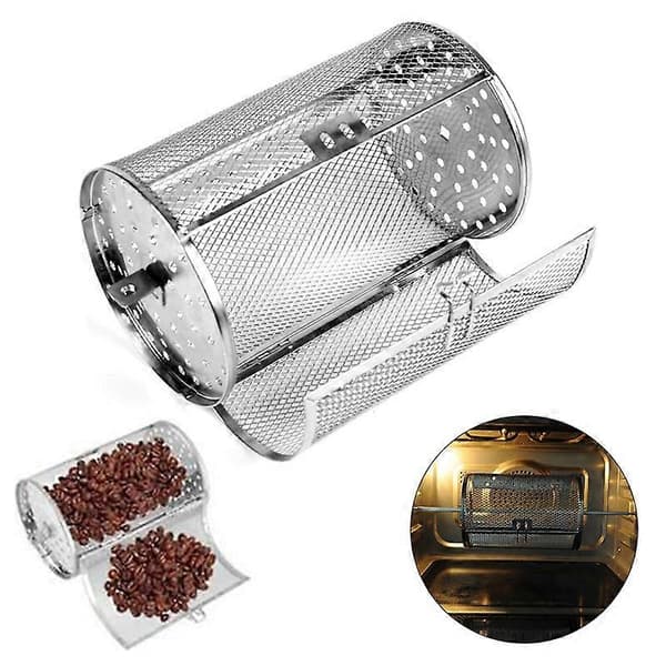 Stainless Steel Oven Rotating Grill Basket Nuts Beans Peanuts Baking
