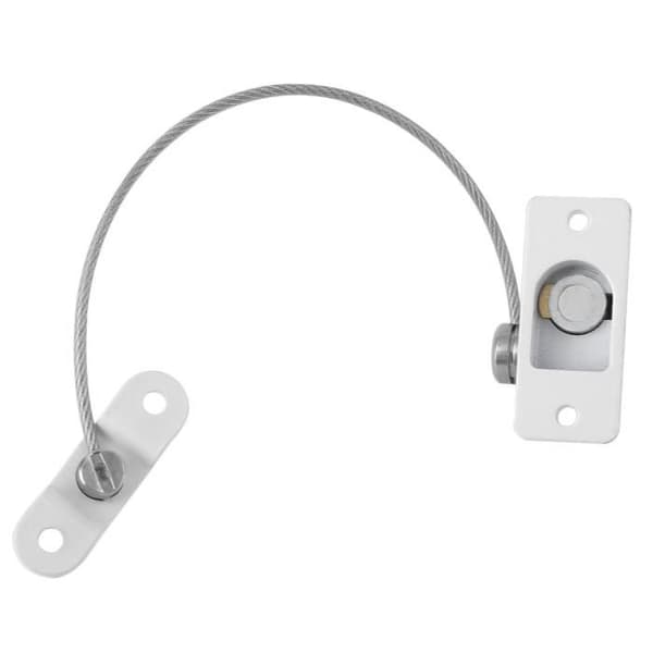 4 pcs Safety Window Door Restrictor Security Lock with Heavy Duty Cable and Key Lock for Babies and Children