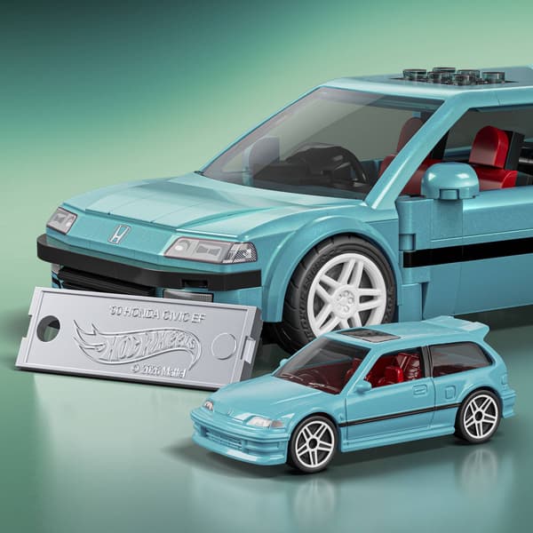 Hot Wheels Custom '90 Honda Civic EF -rakennussarja Multifärg