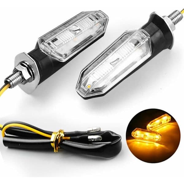 4 stk. Universelle LED-motorcykelblinklys 12V IP67
