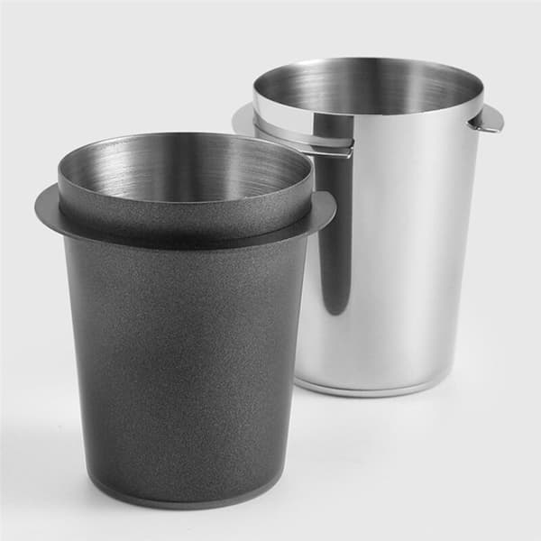 58MM Coffee Dosing Catcher Cup Powder Dispenser Machine Part Durable Dispenser Coffee Accessories, Silver