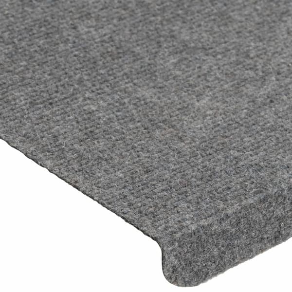 vidaXL Trappetrinnmatter selvklebende 15 stk 65x24,5x3,5 cm grå grå gray
