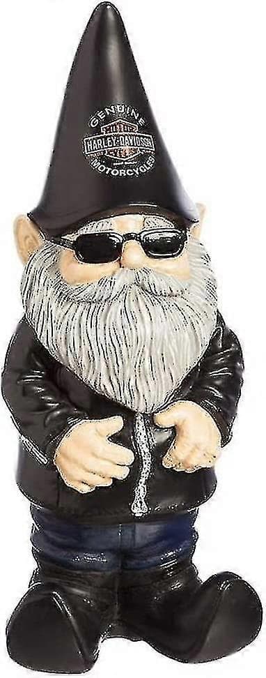 Harley-Davidson Hagegnom med Biker-tema, 4,5 X 6 X 15 cm