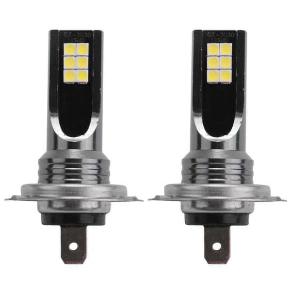 2 stk H7 LED-frontlykter konvertering 6W 1000LM 6000K Canbus feilfri lyspære