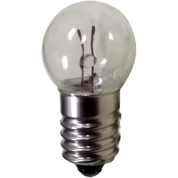 DC 50 st E10 2.5V 0.3A Varmvit Miniatyrlampa Skruvbas