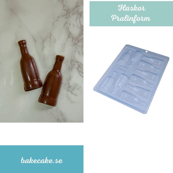 Pralinform Flaske Sjokoladeform - BWB 9882 Transparent transparent