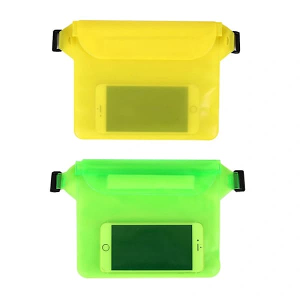2-pack Waterproof Bags with Adjustable Belt Waterproof Belt Bag Screen Sensitive Dry Bag Strap Adjustable