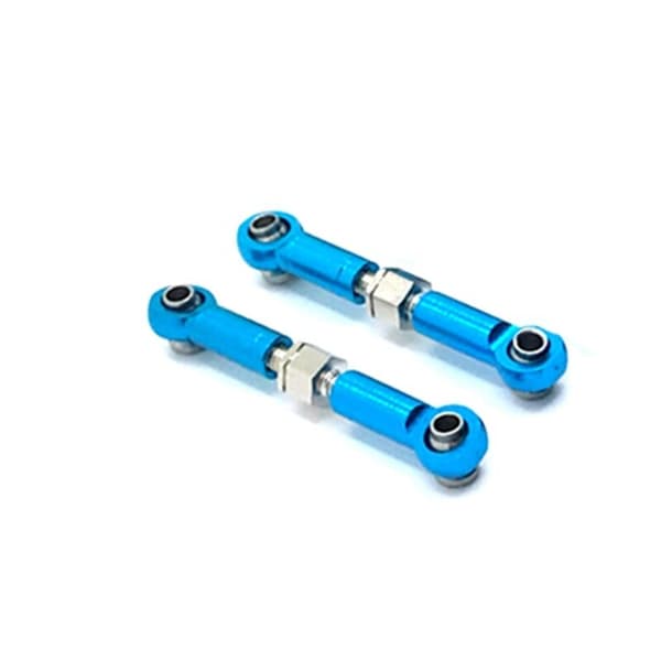 Metal bageste bærearm kobling Servo bærearm sæt til 104072 1/10 RC bil opgraderingsdele tilbehør, sort