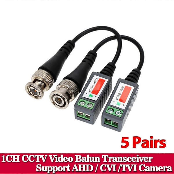 10 stk CCTV Video Balun CCTV Tilbehør Passive Transceivere 600m Afstand UTP Balun BNC Kabel Ca