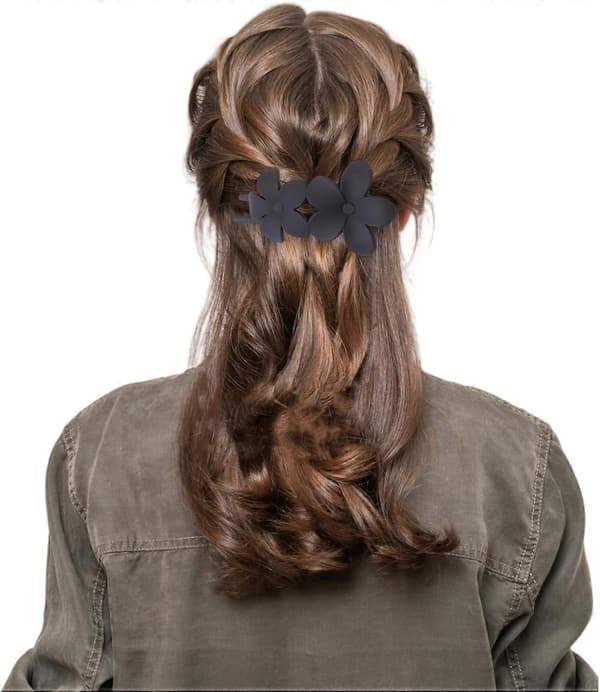 Hårklemmer til kvinder piger Hårklemme til damer Hjemstyling Tilbehør Mørke Sorte Hårspænder