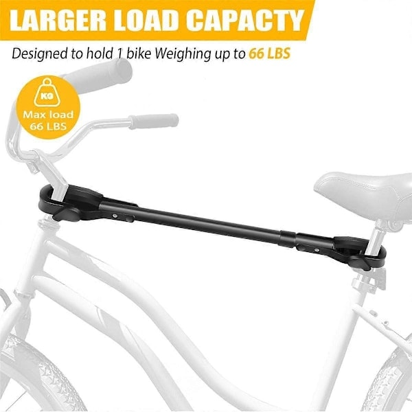 Kapacitet 30 kg/66 lbs Cykel Topprör - Justerbar Ramadapter för Y-Ram Damcykel Bilställ - Perfekt