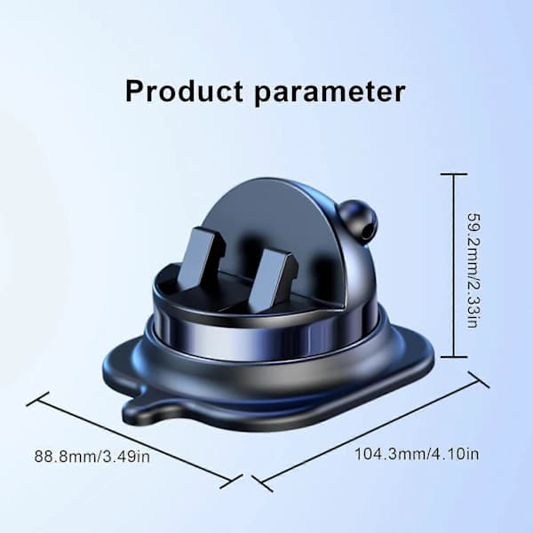 Dashboard Car Phone Holder, 360 Degree Rotatable Vehicle Mount Easy to Use for Smartphones Improves Stability
