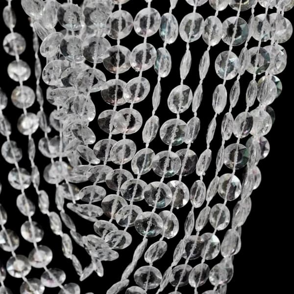 vidaXL Krystallkrone 22 x 58 cm Transparent transparent