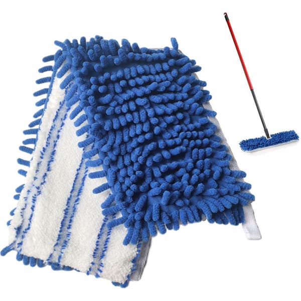 2-pak vaskbare genanvendelige mikrofiber mopperefills til O-Cedar, våd- og tørrengøring til træ, vinyl, laminat og fliser