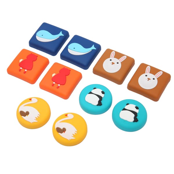 10 Pcs Wall Protector Door Stop Noise Reduction Self-Adhesive Cartoon Soft Rubber Door Stopper Wall