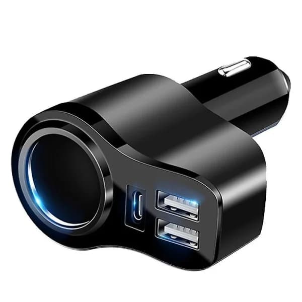 4-i-1 USB C billader 36W USB sigarettenneruttak