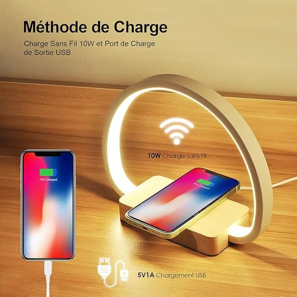 Dimmable bedside lamp with touch function, portable bedside lamp with portable night light