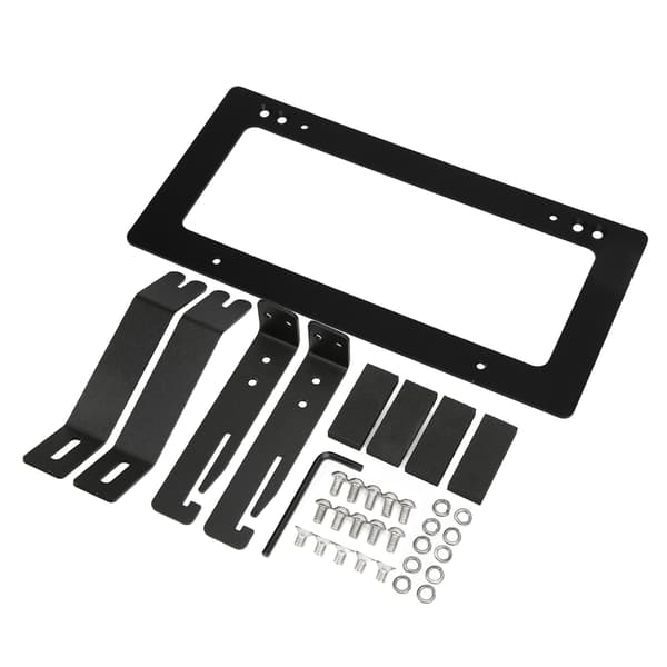 Aluminum Alloy License Plate Bracket Replacement Kit for Tesla Model 3 2017-2022 Black