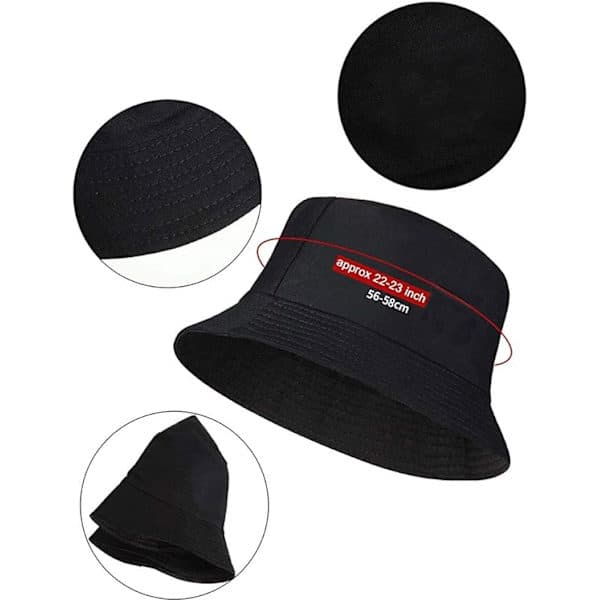 Bucket Hat, Vikbar bomullssolhatt, Fiskehatt, Casual utomhuskeps