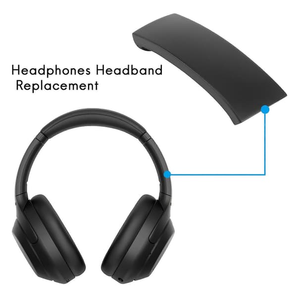 Udskiftningshovedbøjle til Sony WH-1000XM3 XM3 Hovedtelefoner Sort