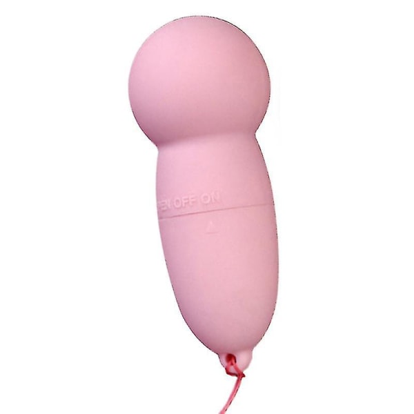Kvinner Vibrerende Egg Bærbar Elektrisk Massasjeapparat Batteridrevet Skin Myk Silikon Hunn Pink