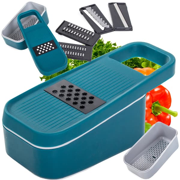 Multifunctional Fruit and Vegetable Slicer with Colander