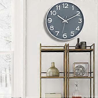 Household Wall Clock Minimalist Round Clock Office Silent Wall Clock Decor