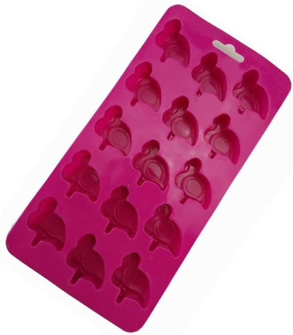Flamingo 15 stk Silikonform Pralinform Isform Rosa pink