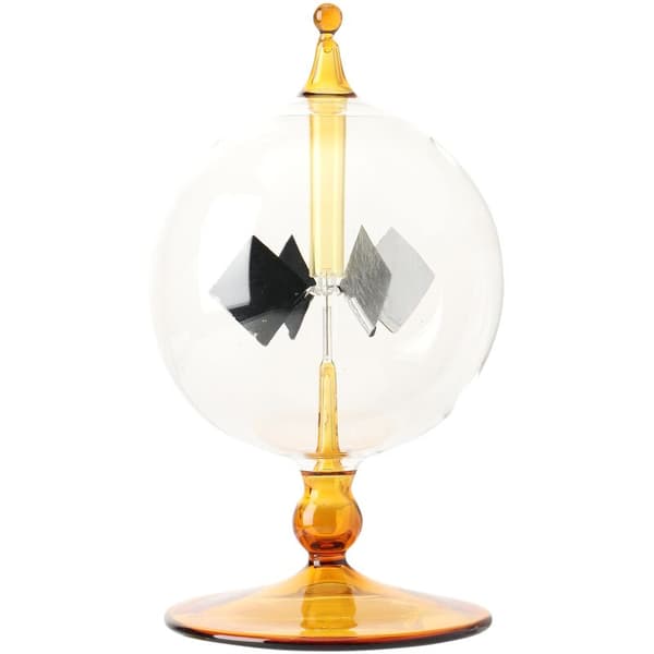 Crookes solenergi radiometer solenergi snurrende vindmølle gave hjemmekontor dekor