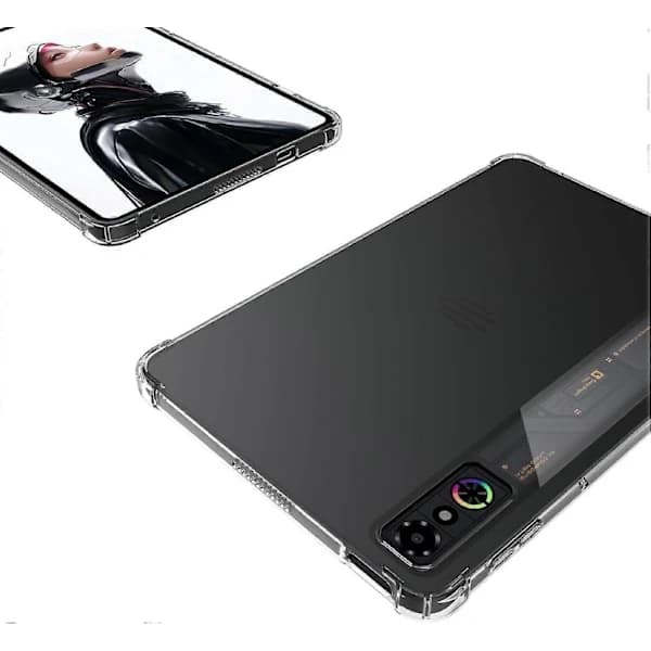 Cover til RedMagic Astra Gaming Tablet, Blød TPU-bagside, Transparent Rød